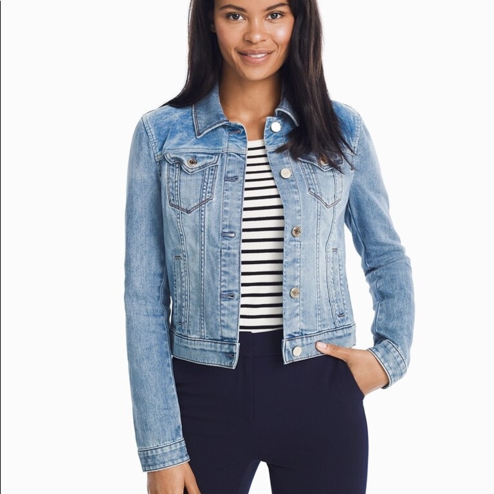White House black market denim jacket
